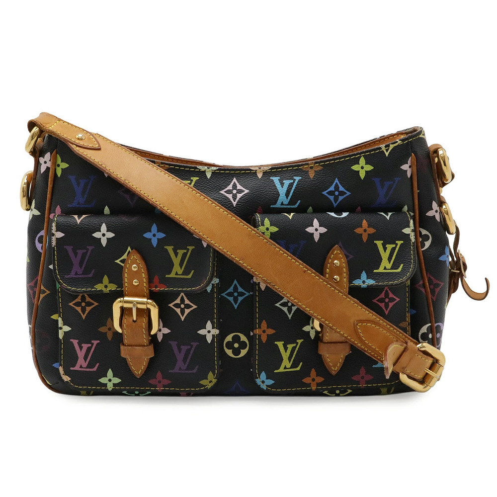 LOUIS VUITTON Monogram Multicolor Lodge Crossbody Bag Noir Black